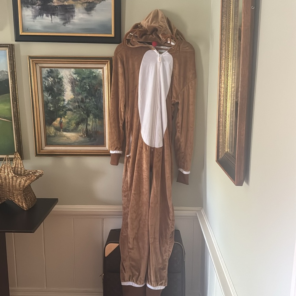 Tipsy Elves Reindeer Costume WOMEN'S RUDOLPH JUMPSUIT Halloween Christmas Medium - Picture 6 of 11